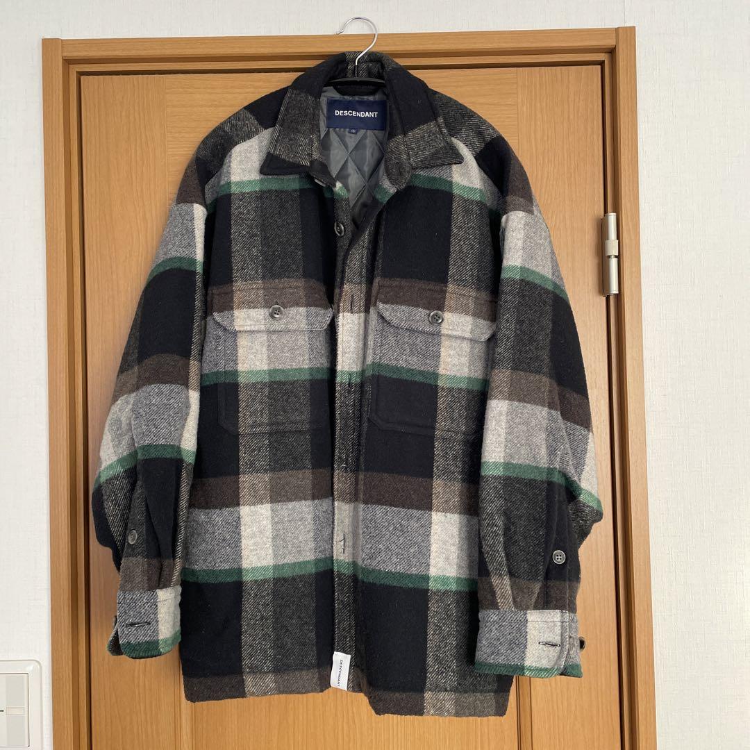 着丈73cmDESCENDANT 21AW CLAIRTON PLAID JACKET