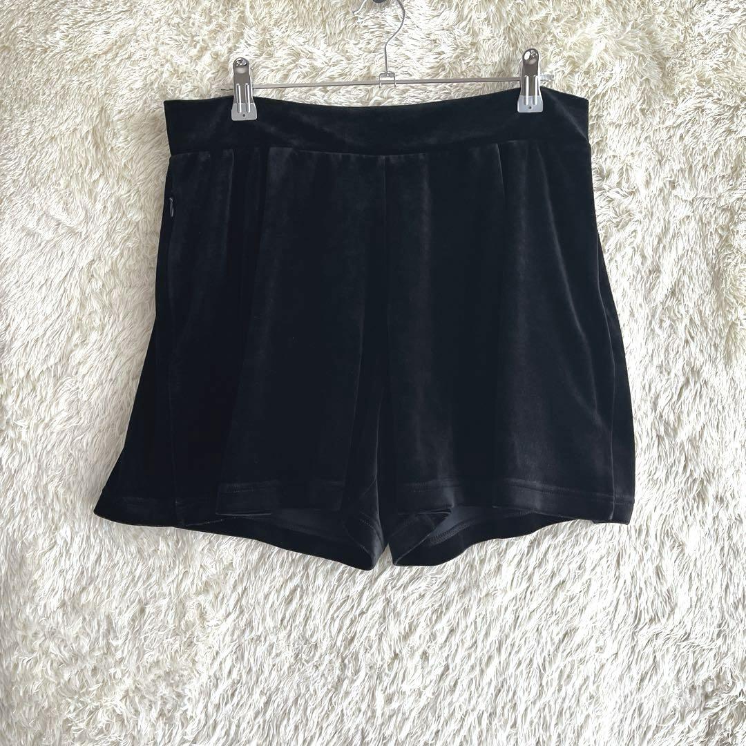 FOXEY NEW YORK ベロア　ショートパンツ　黒　40