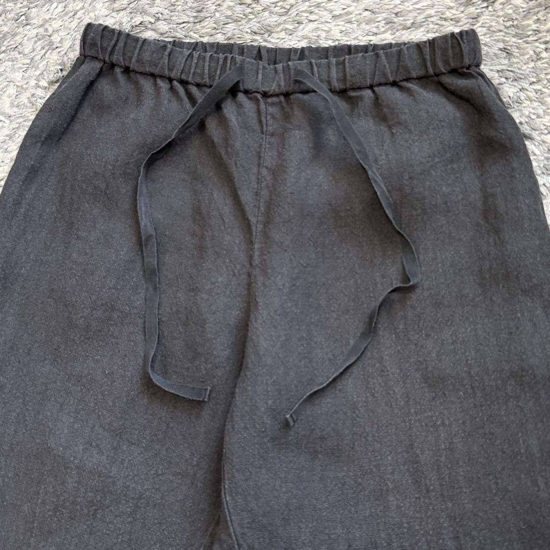 evam eva エヴァムエヴァ リネンパンツ 日本製 X4033 evameva (エヴァムエヴァ) linen tuck pants / リネンタックパンツ