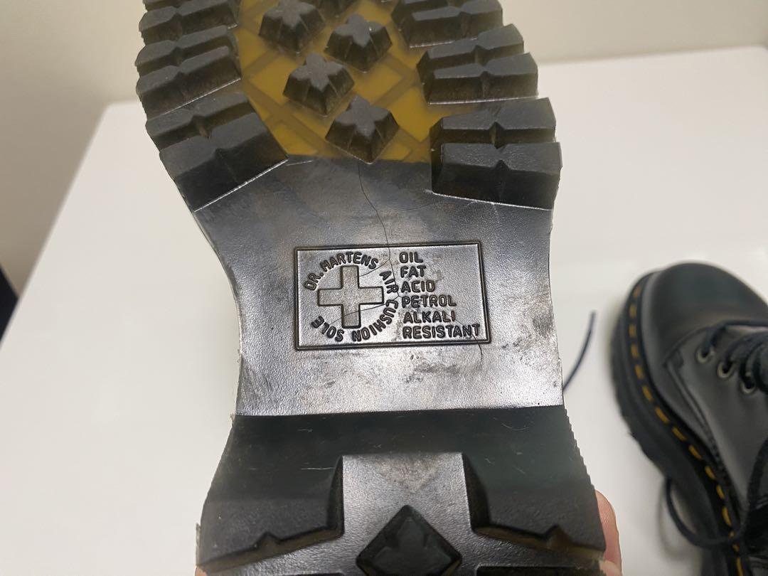 Dr. Martens 黒 レザー 厚底 ハイカットブーツ 22cm