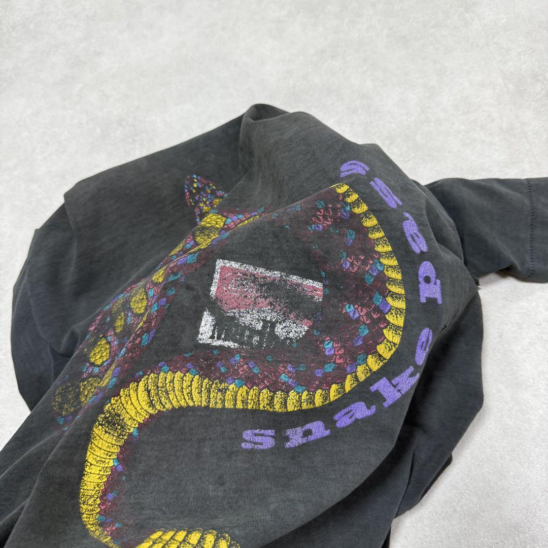 古着 90s マルボロ スネークパス 半袖 シャツ 銘柄 企業 ブラック ⑭