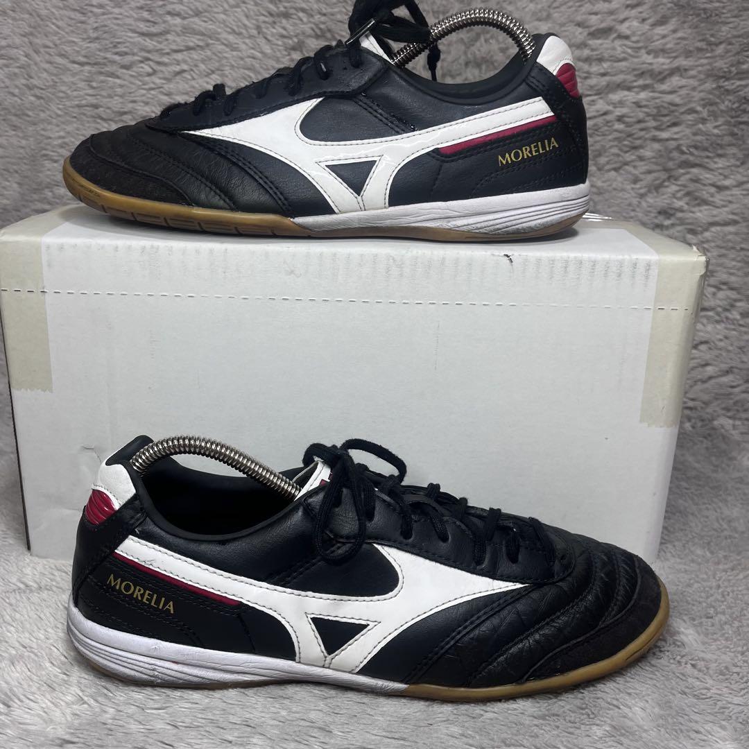 レア廃盤　MIZUNO ミズノ モレリア フットサル サッカー レザー 黒