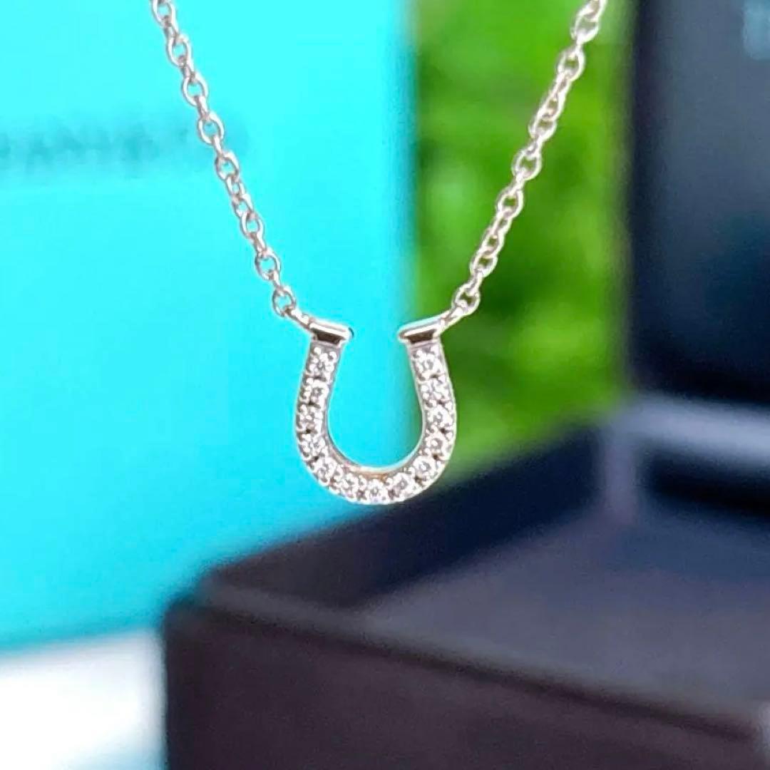 ティファニー ホースシュー 馬蹄 ネックレス ダイヤ ホワイトゴールドTIFFANY