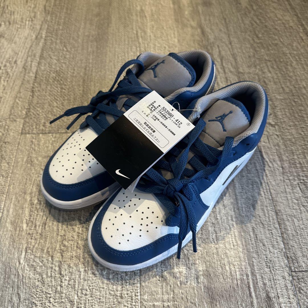 スニーカー NIKE AIRJORDAN1 LOW GS TRUEBLUE