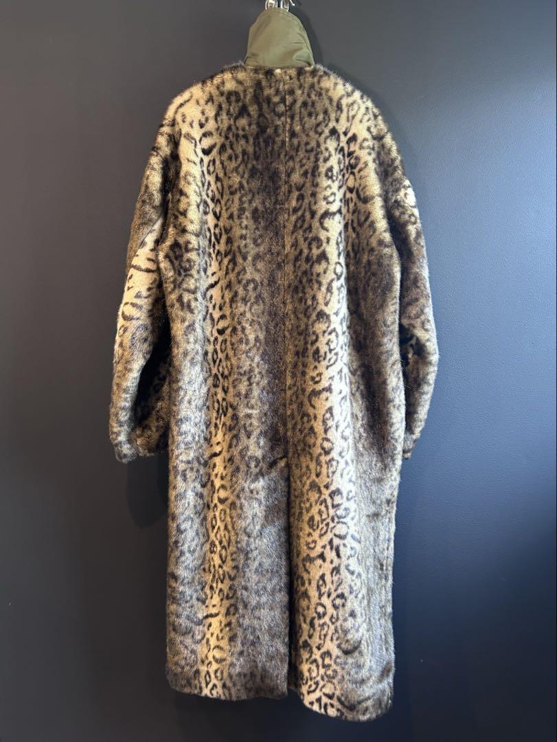 TOGA PULLA 19AW ドッキングレオパードコート カーキ - メルカリ