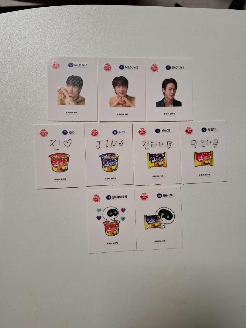 BTS ジンラーメン ジン ステッカー