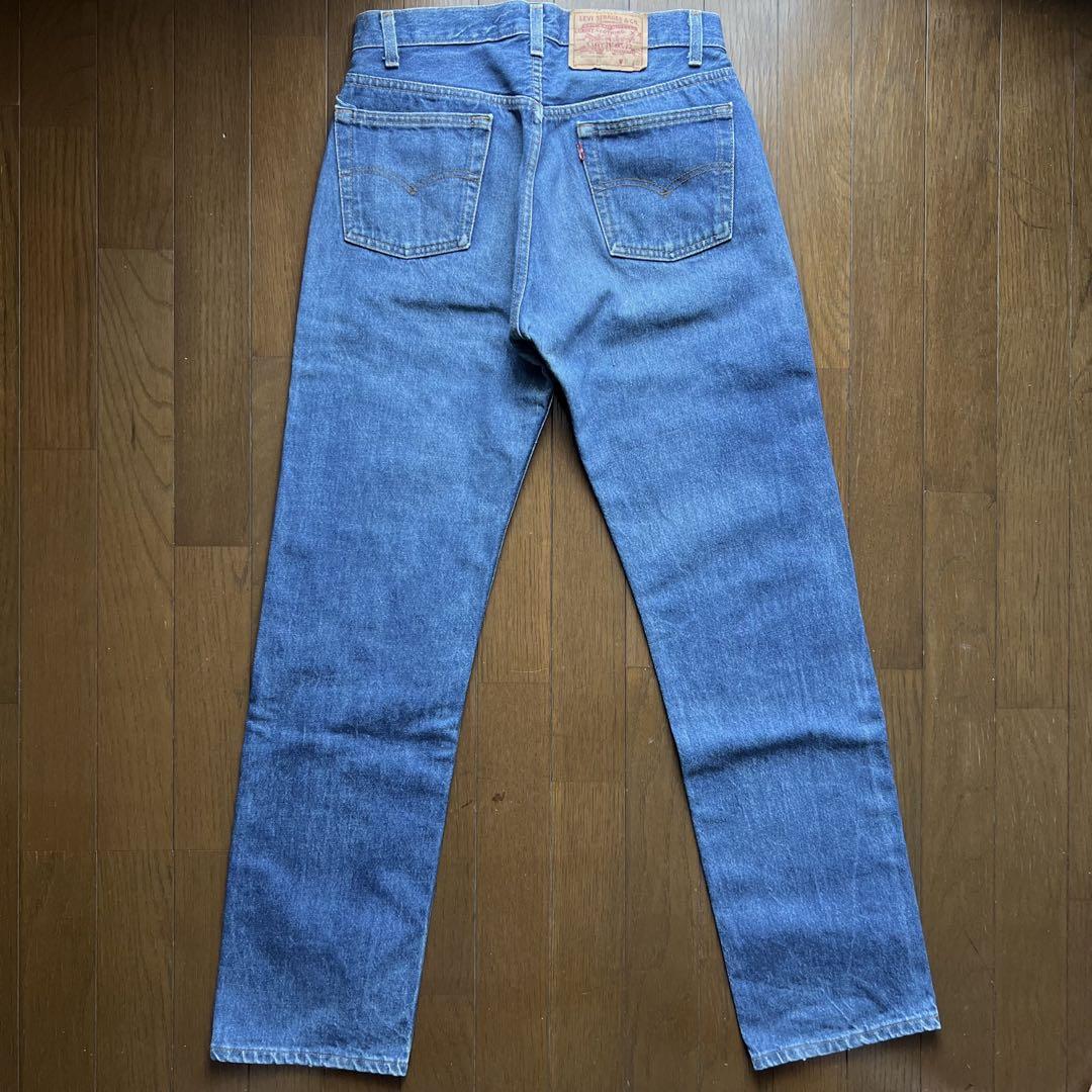 【80s USA Levi's 501 W31 CAREパッチハチマル】赤耳直後 80s USA製 Levi'sリーバイス 501 赤耳 デニムパンツ w31