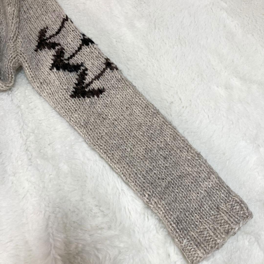 goa ハンドメイド インディアン柄 カウチン ニット