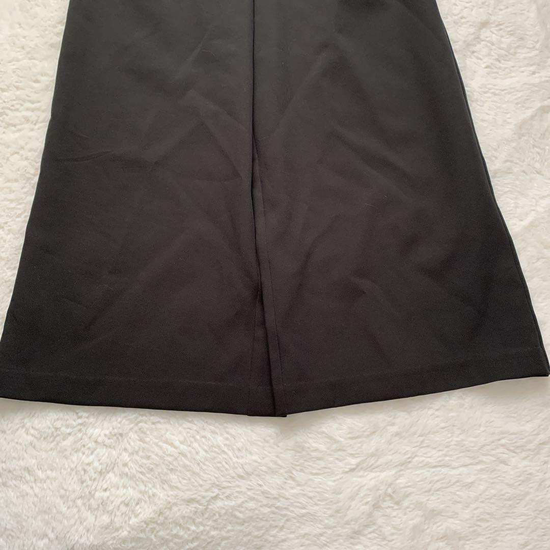 atlo パンツドレス オールインワン レース ブラック Lサイズ