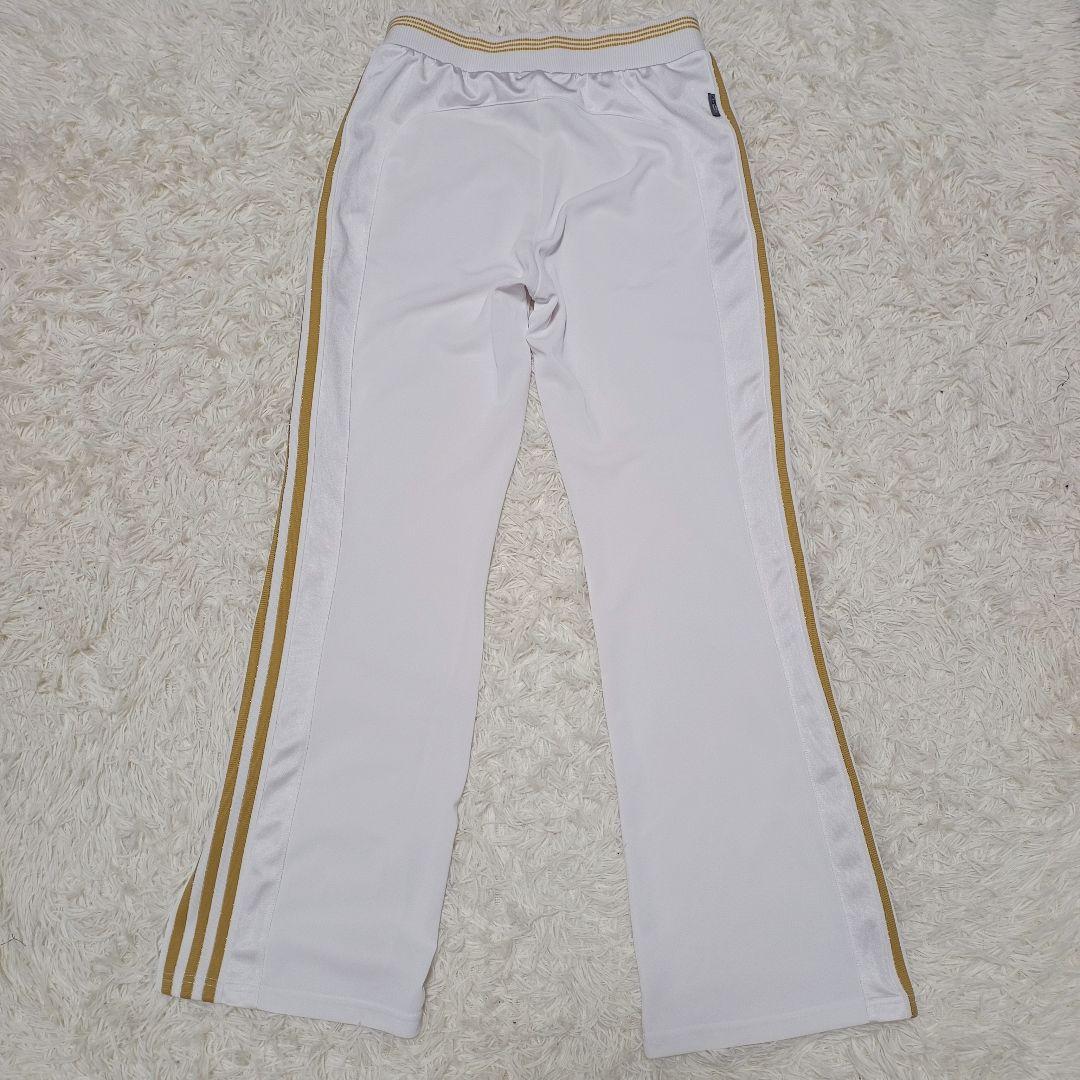 adidas トラックジャケット セットアップ ホワイト ゴールド