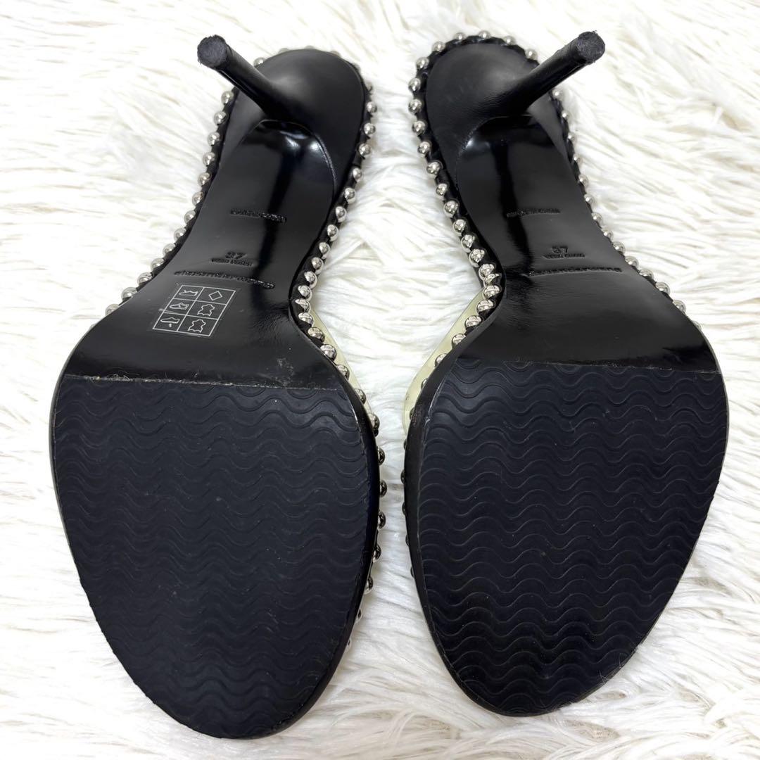 ALEXANDER WANG rapture トングサンダル スタッズ 美品】アレキサンダーワン Nova サンダル スタッズ ブラック