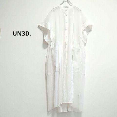 UN3D. メッシュブロックシアーシャツ 定価33,000円 - メルカリ