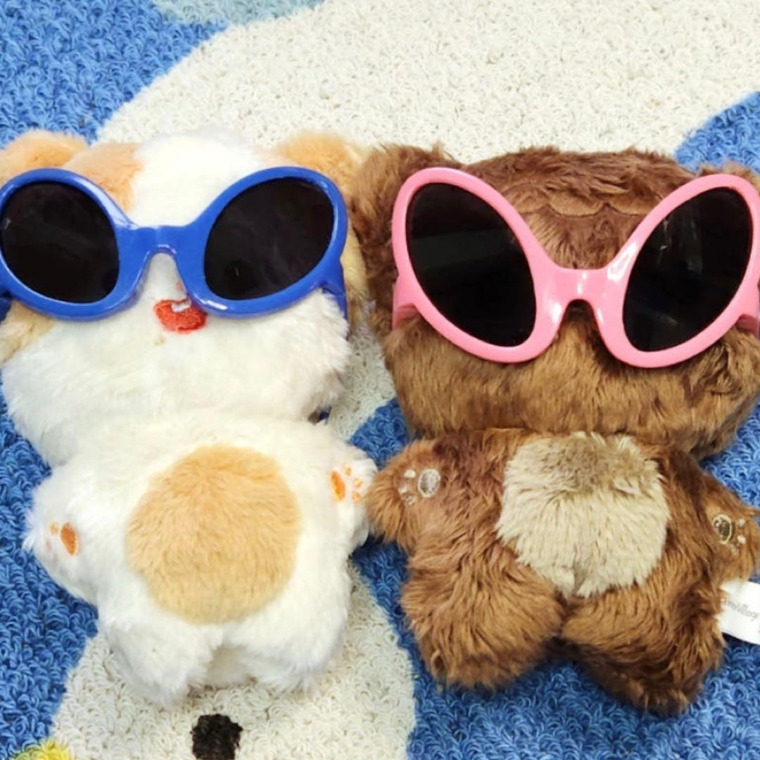 宇宙人サングラス エイリアン ぬいぐるみ用サングラス ピンク