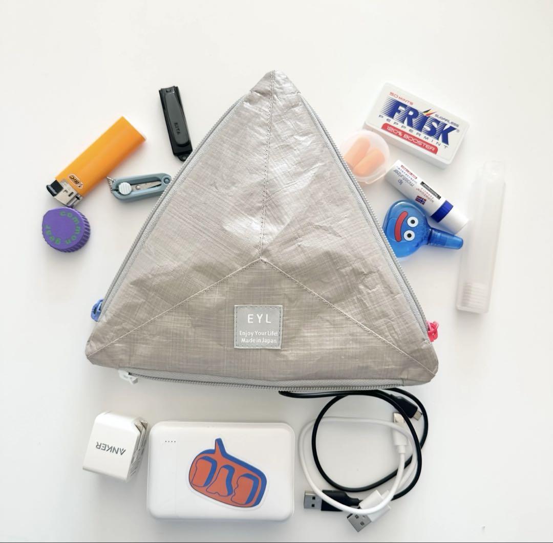EYL Triple Pocket Pouch【L】Sand 三角ポーチ