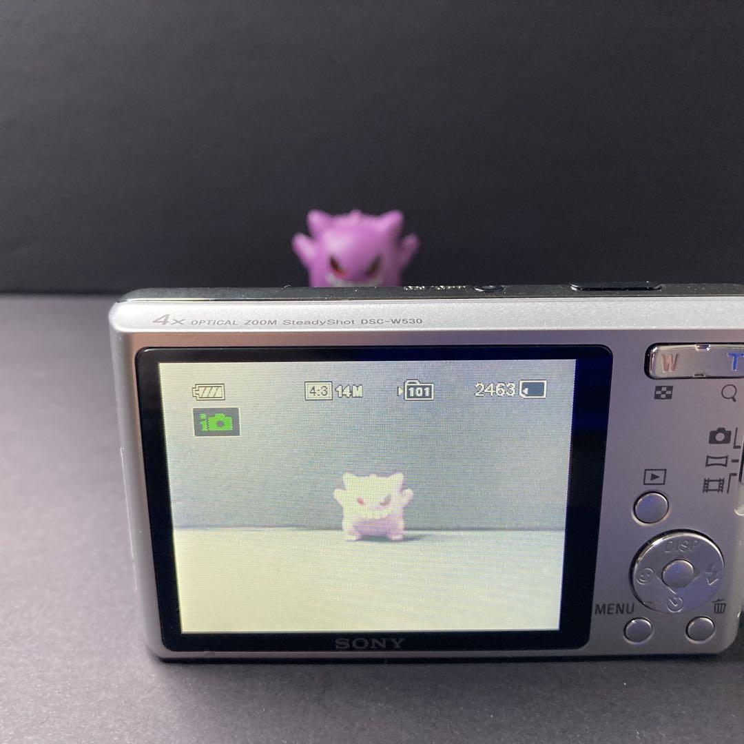 SONY Cyber-shot DSC-W530 コンデジ 動作品 シルバー