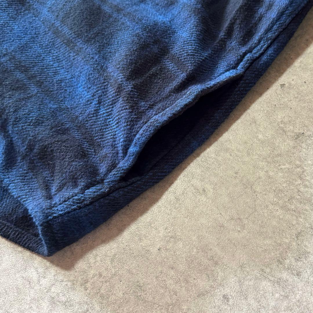 00s ORVIS ヘビーネルシャツ オンブレチェック Lサイズ オービス