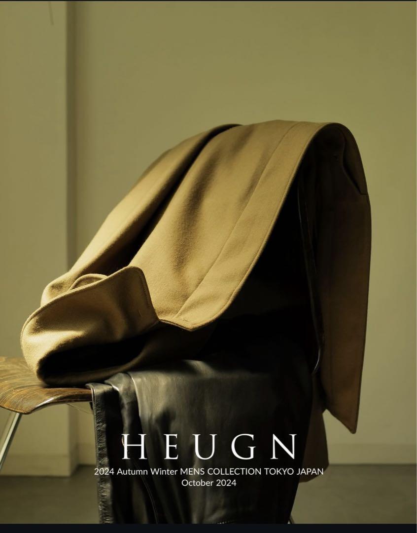 新品HEUGN Albert 24fwアルバートキャメル ステンカラーユーゲン