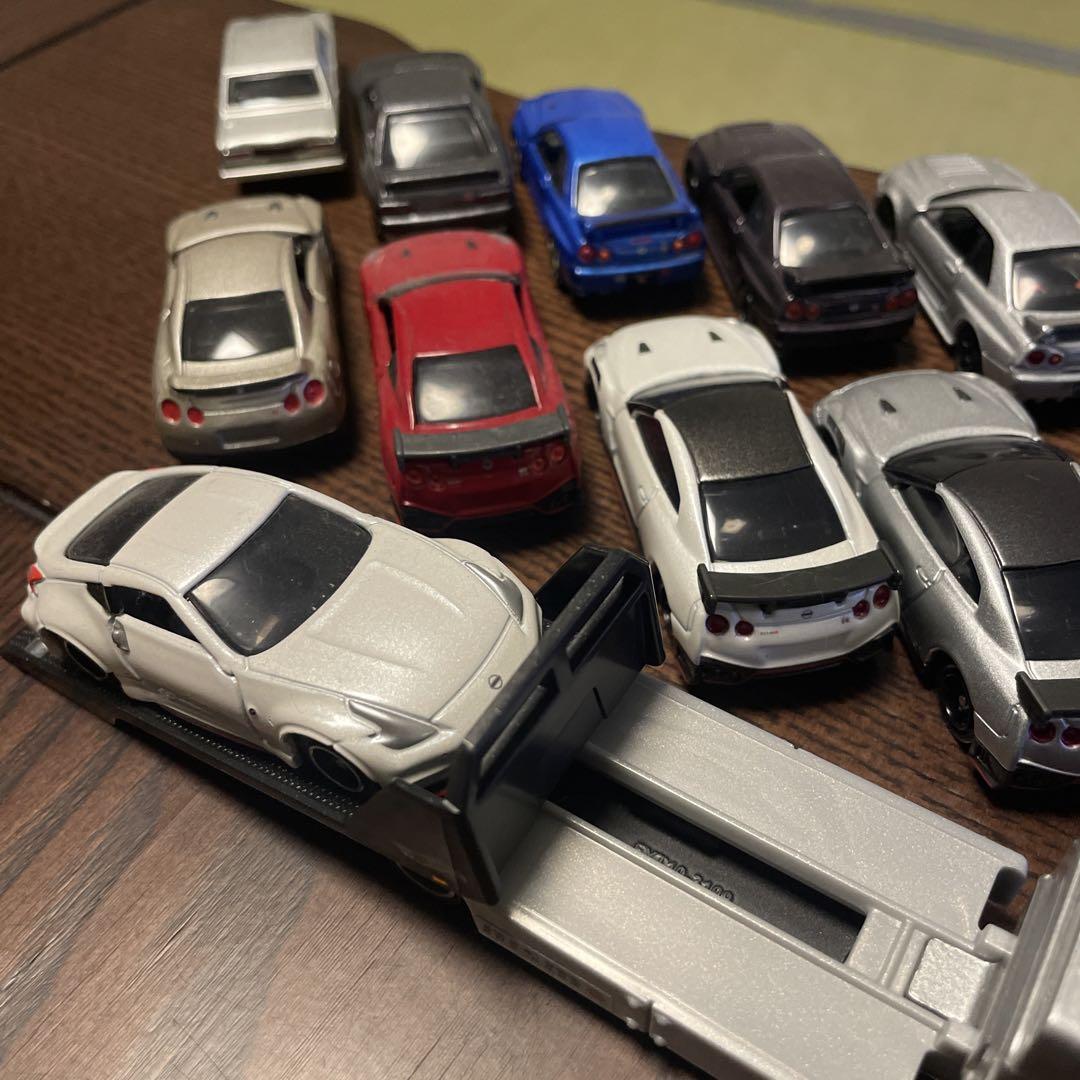 Hot Wheels TEAM TRANSPORT トミカ14台セット R34