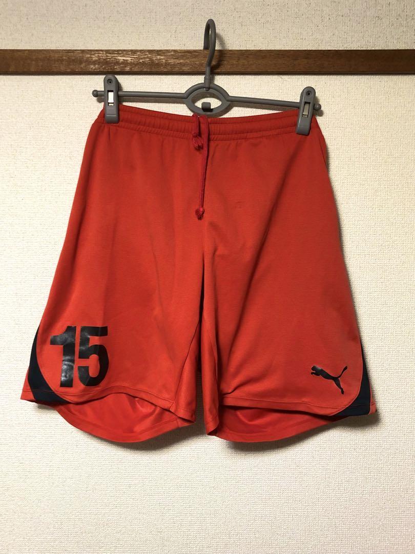 皆野高校 サッカー ユニフォーム 上下 Oサイズ 15番赤 高校 大学