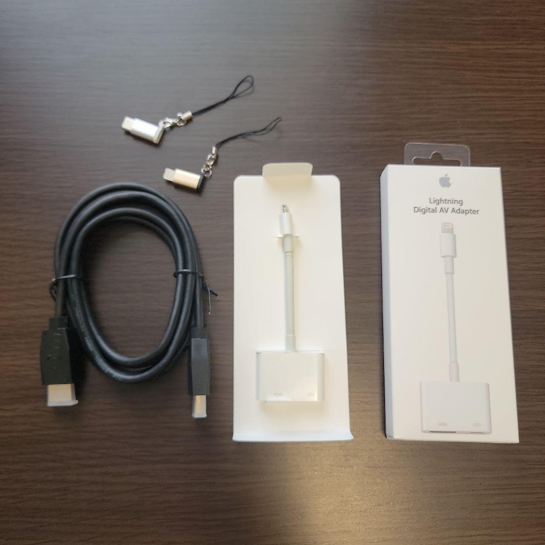 Apple 純正HDMI 変換アダプタ ケーブル&アダプタ付き