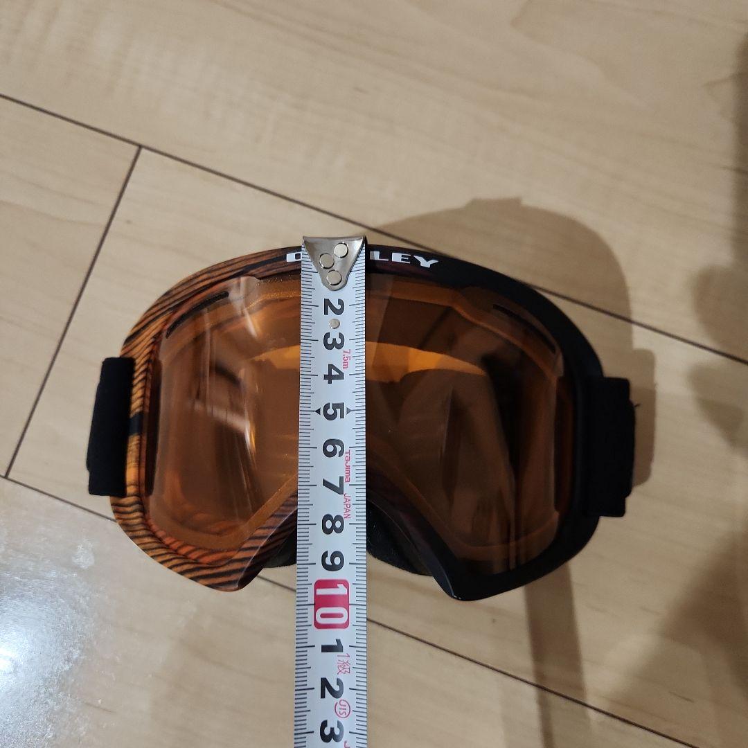 OAKLEY オレンジレンズ ゴーグル 専用ケース付き　木目調