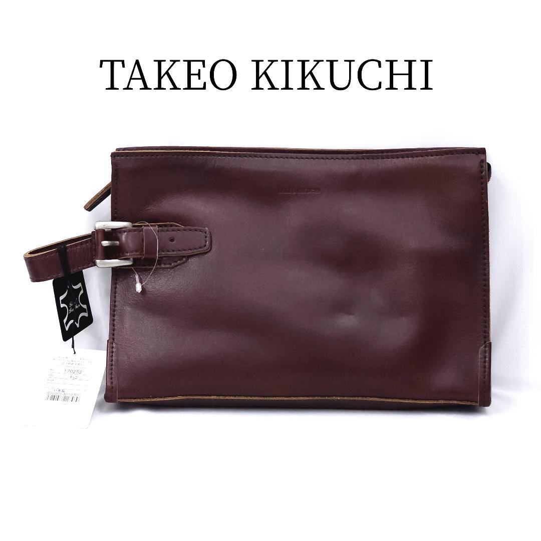 TAKEO KIKUCHI タケオキクチ セカンドバッグ ネイチャー レザー