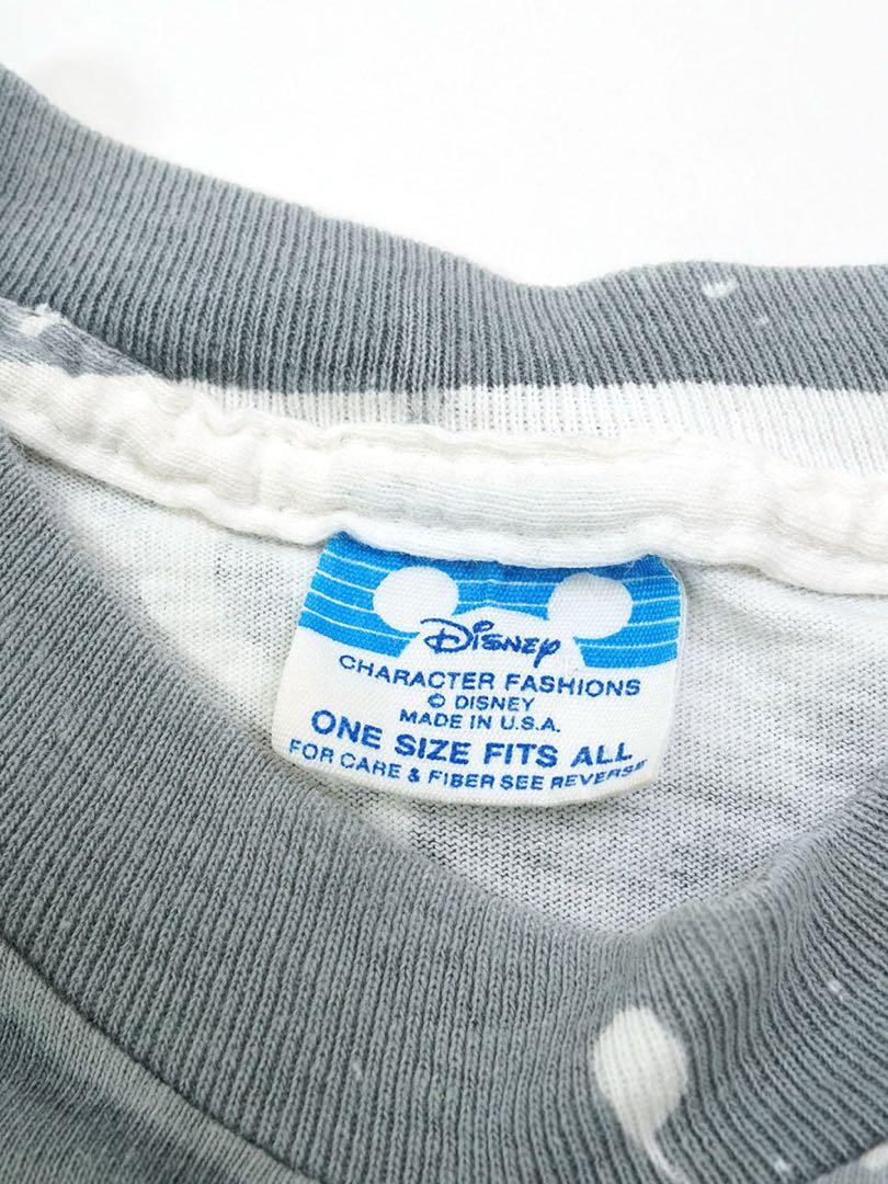 90s USA製 ヴィンテージ ディズニー ミッキー ボーダーTシャツ　ボーダー