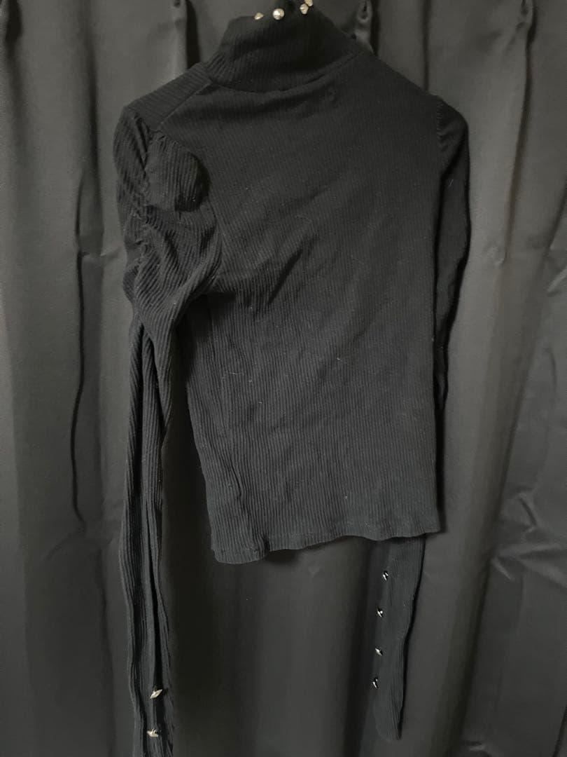 DimMoire ディムモアール くしゅくしゅニットトップス 黒 DimMoire ディムモアール くしゅくしゅニットトップス 黒