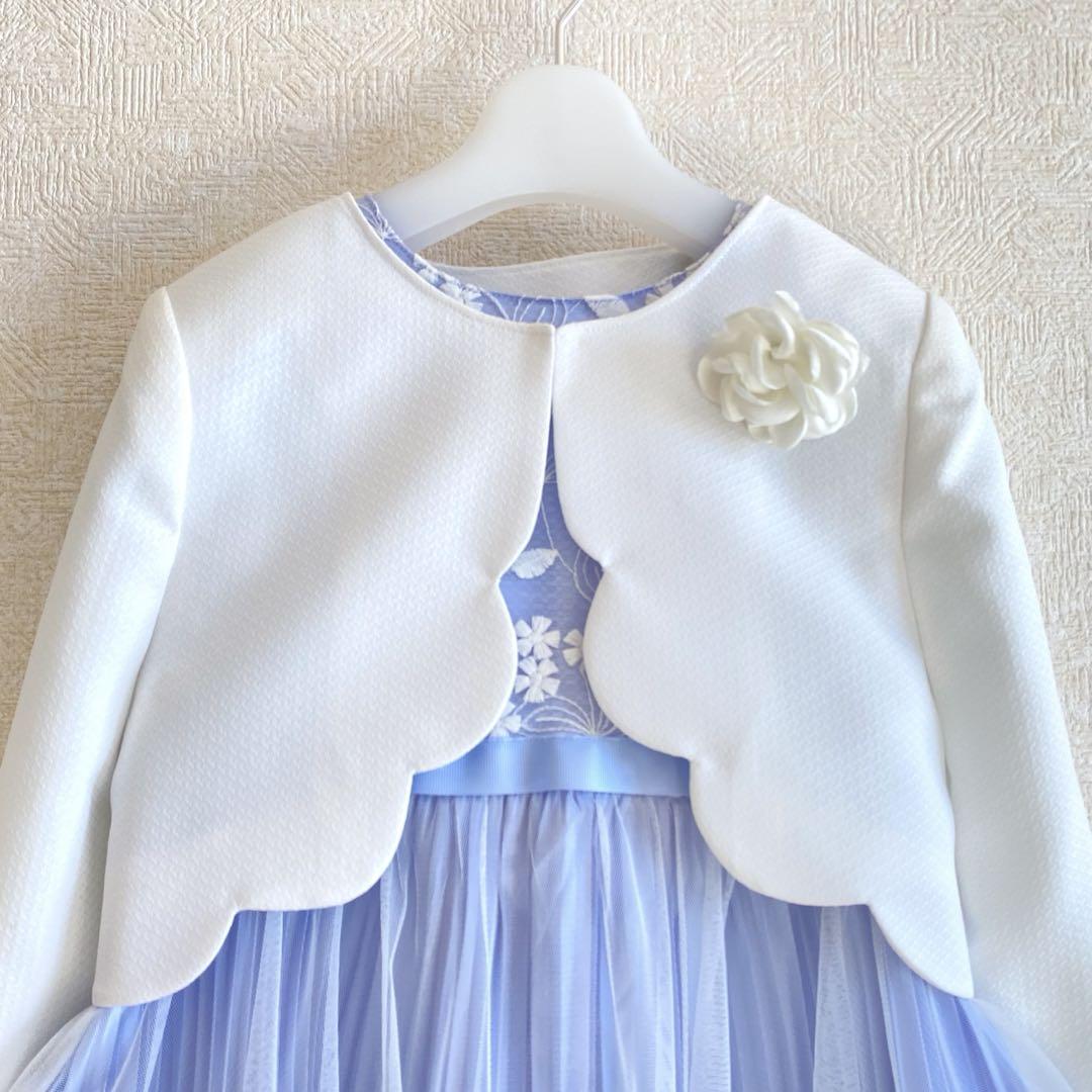 独創的 人気 パープル×白＊女の子フォーマル 130 入学 卒園 結婚式 フォーマル・ドレス・スーツ