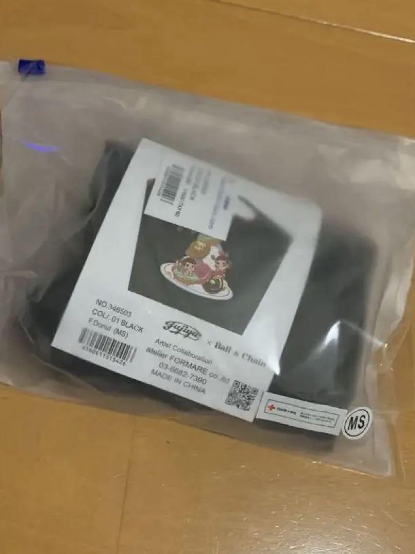 ボールアンドチェーン　不二家　ペコちゃん 黒　ＭＳ