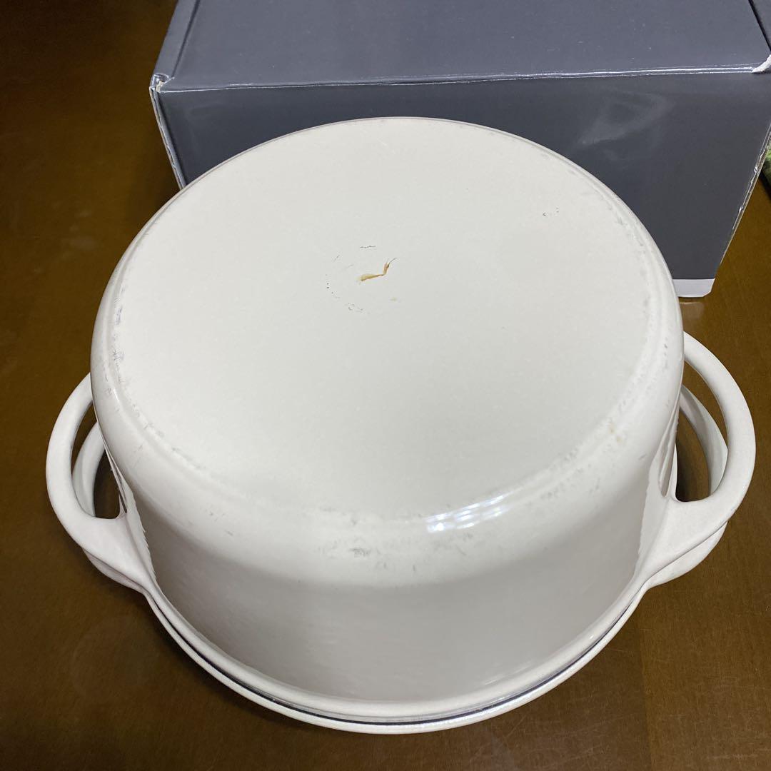 VERMICULAR 両手鍋 ホワイト 22cm