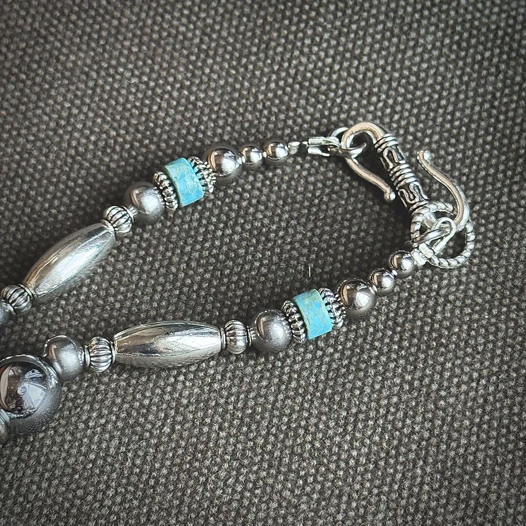 インディアンジュエリー　ナバホ　ターコイズ　ネックレス　ネイティブアクセサリー