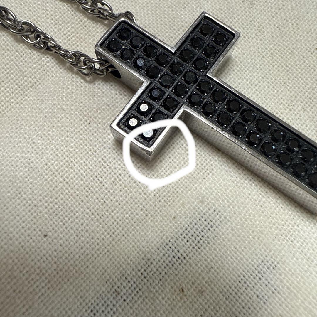 SCUMMAG 316L ステンレス　ペアネックレス　十字架クロス