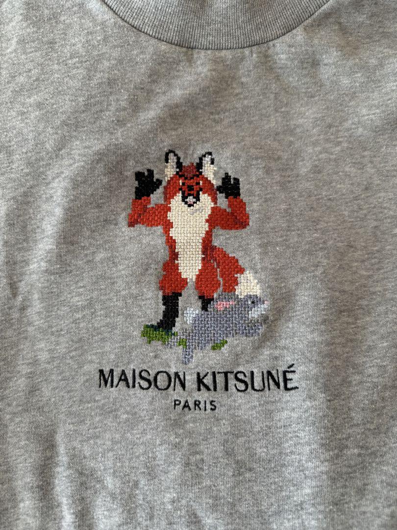 MAISON KITSUNÉ グレー トレーナー S