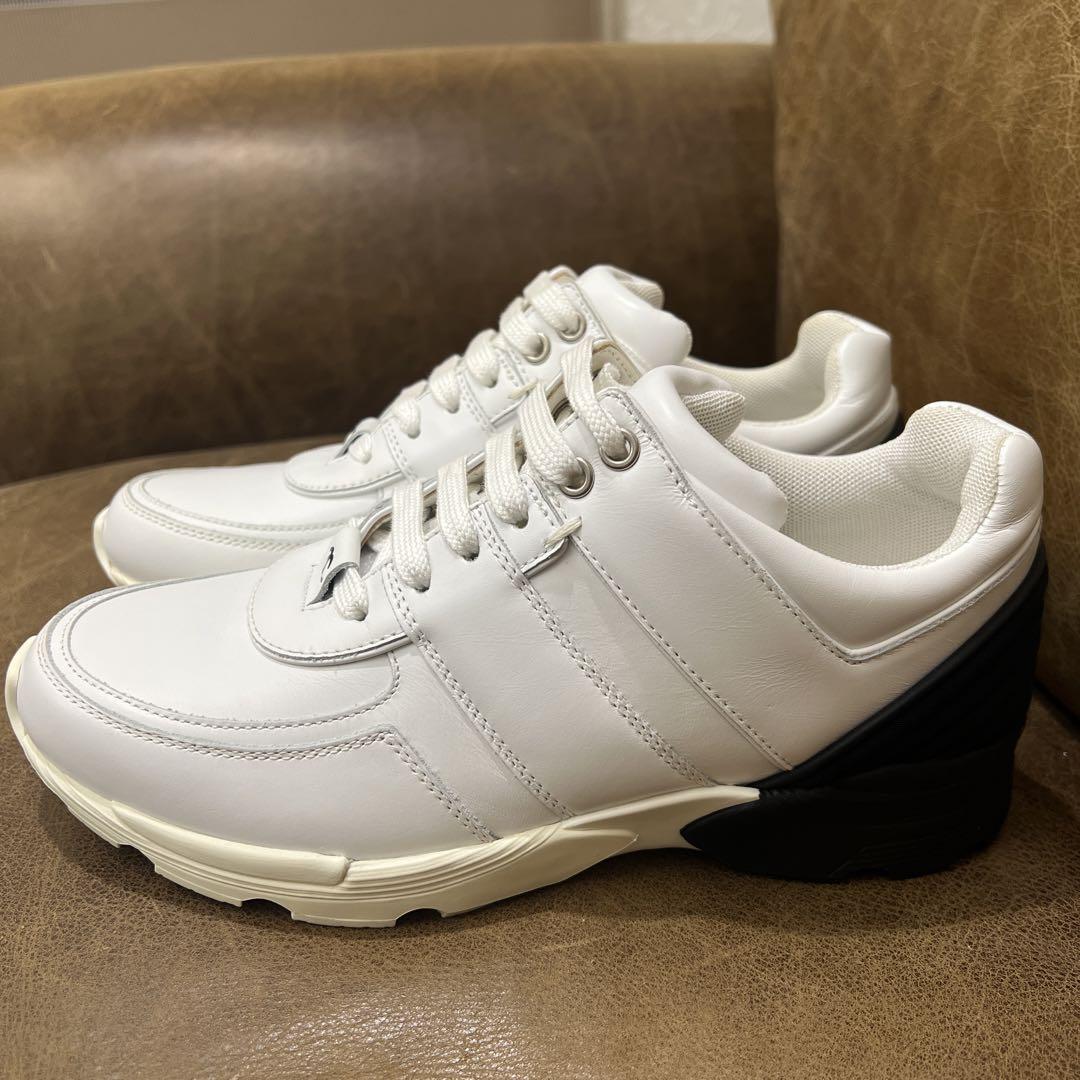 Chanel white and black sneakers runners trainers 37 | eBay