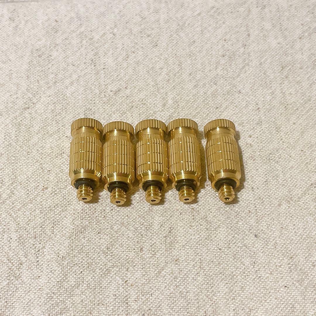 5個入り uxcell 真鍮ミストノズル 4.7mmスレッド 霧吹きヘッド YUZUMIYA_COM