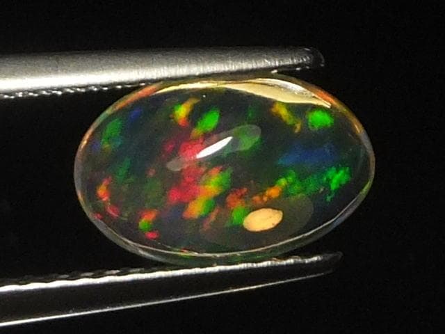 多彩なネオンゆい色煌めく天然ファイアオパールルース1.42ct