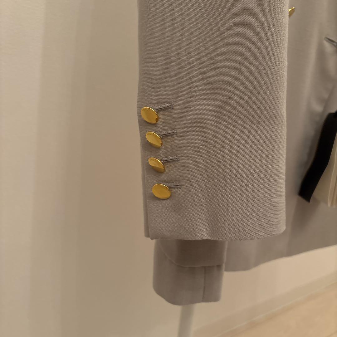 美品GUCCI サイズ48 ライトグレー ダブルブレスト