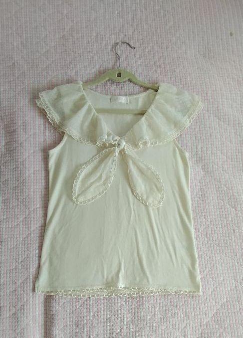 最安値爆買い LIZ LISA ♡大リボンフリルショートパンツ ♡セーラー襟レースノースリーブ F5W72-m97741000839 大得価新作
