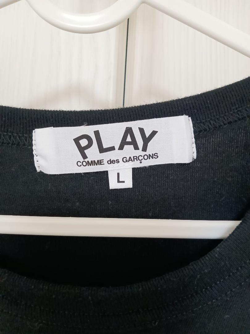 プレイコムデギャルソン Tシャツ (長袖)レディースLサイズ黒 黒