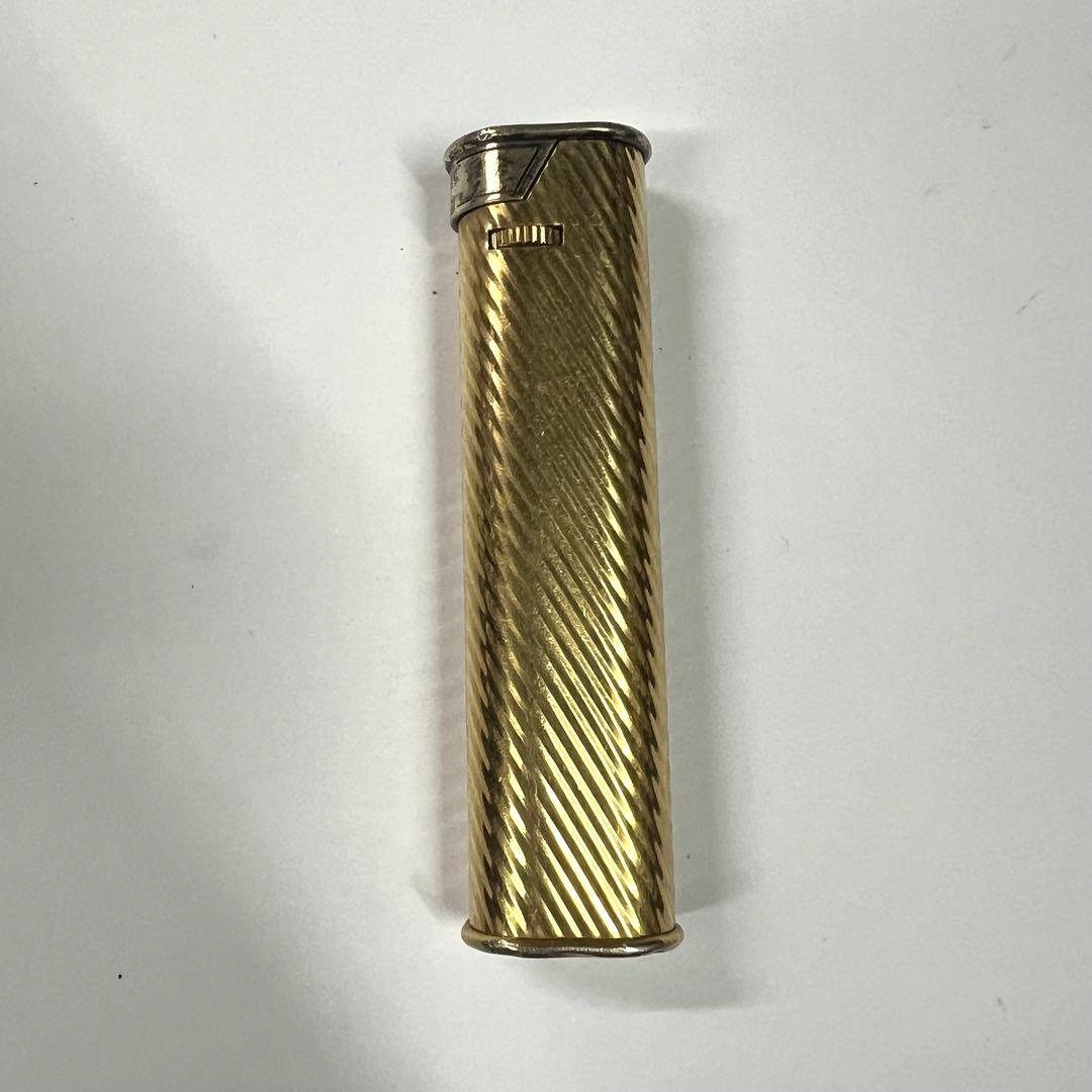 ダンヒルゴールド ストライプ模様