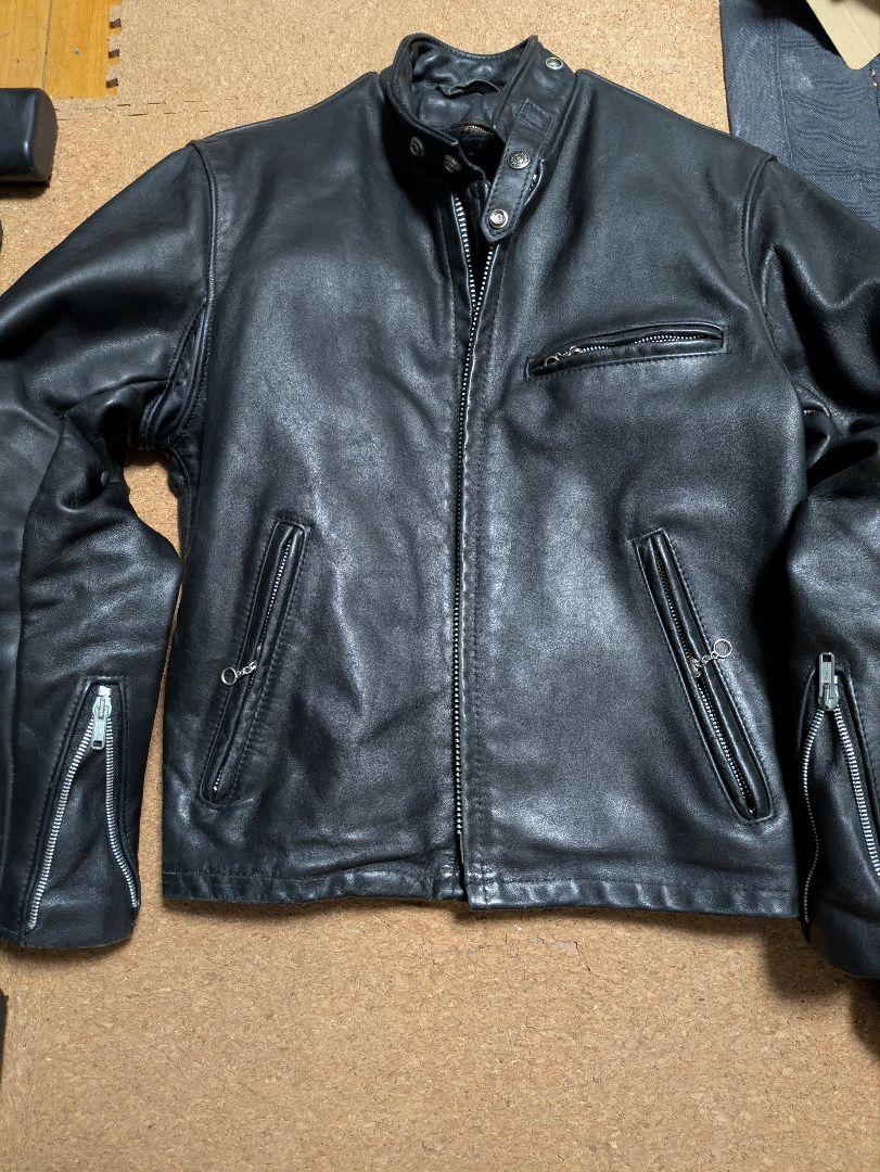 Schott シングルライダースジャケット 641E