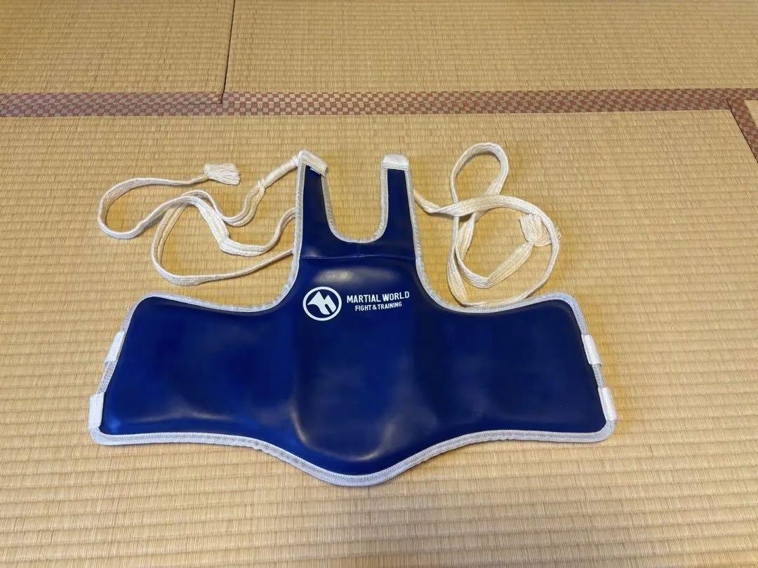 マーシャルワールド空手 防具 XSサイズ 青 赤