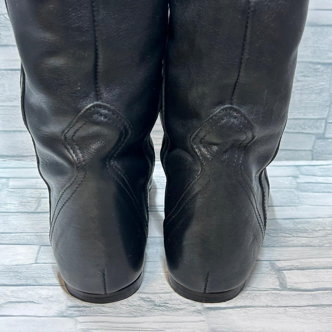 美品】FABIO RUSCONI ロングブーツ フラット