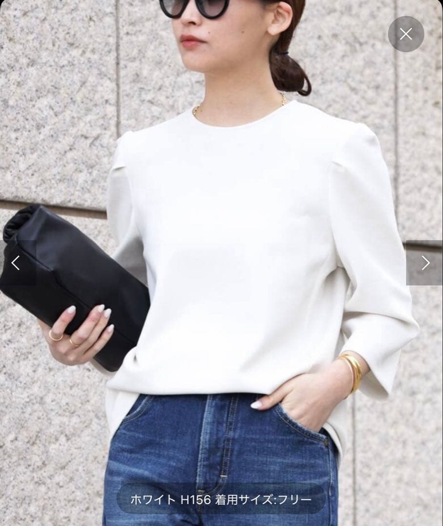 【新品】dumblefit　クルーネックブラウス　ドゥーズィエムクラス