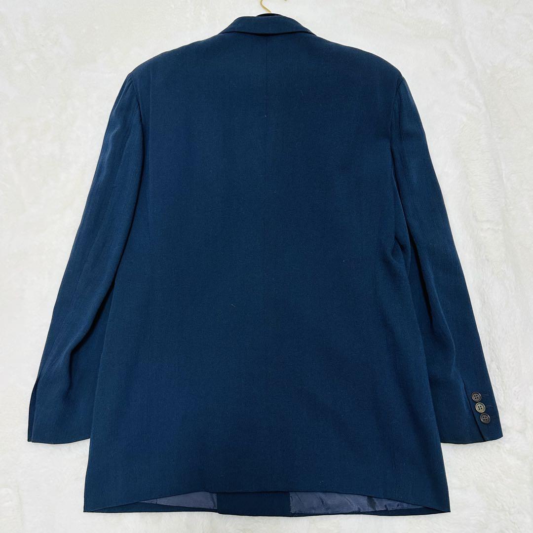 Giorgio Armani ダブルテーラードジャケット XL相当　ネイビー