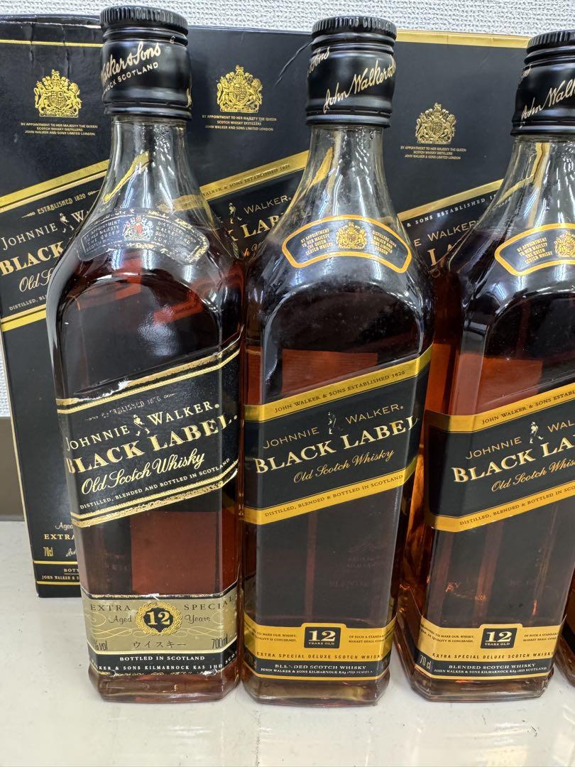 ジョニーウォーカー ブラックラベル 12年　700ml 6本セット