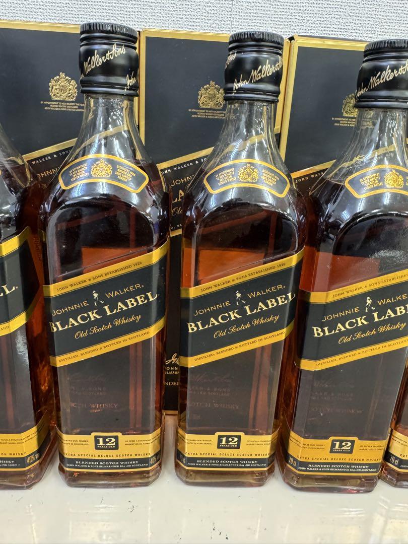ジョニーウォーカー ブラックラベル 12年　700ml 6本セット