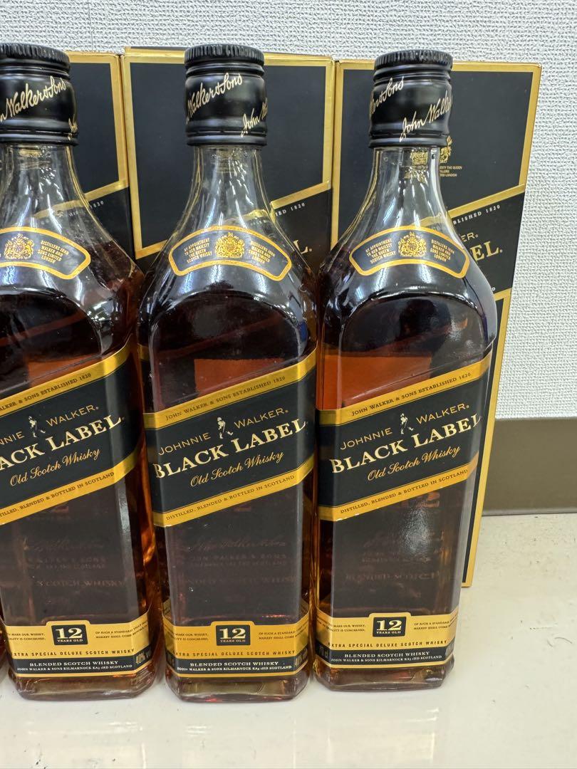 ジョニーウォーカー ブラックラベル 12年　700ml 6本セット