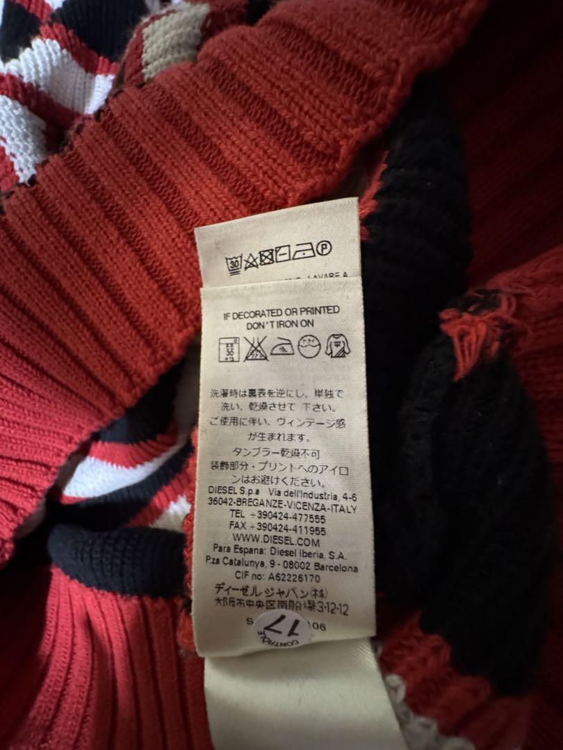 DIESEL / ディーゼル Stripe knit Sweater